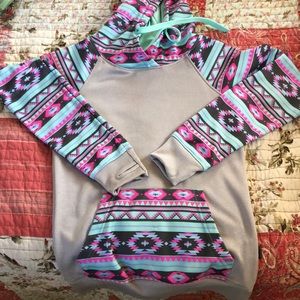 Aztec hoodie. Super cute and warm